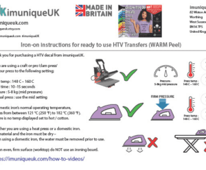 HTV Instructions half - iUk - imuniqueUK Custom Vinyl Transfers DTF Transfers Sublimation Transfer Printing, HTV Transfers, SVG Cutting files. Help Books Download, Artwork Download