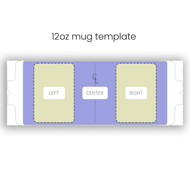 12oz Mug Template