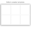9x9cm coaster template